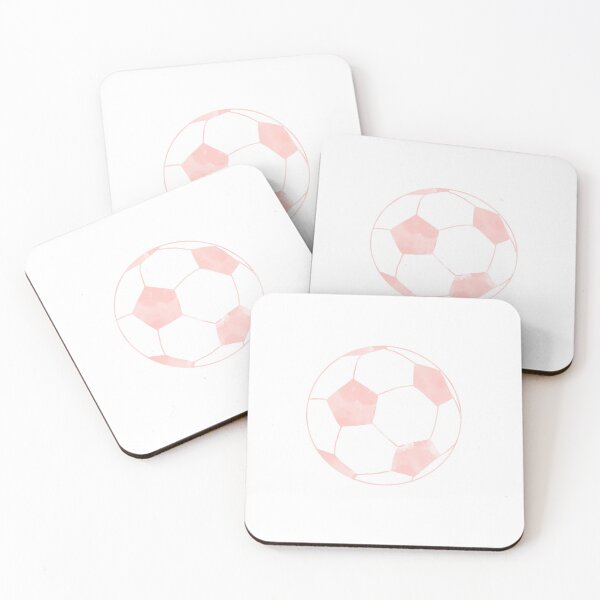 Item preview, pink watercolor soccer ball designed and sold by swimmerMCL.