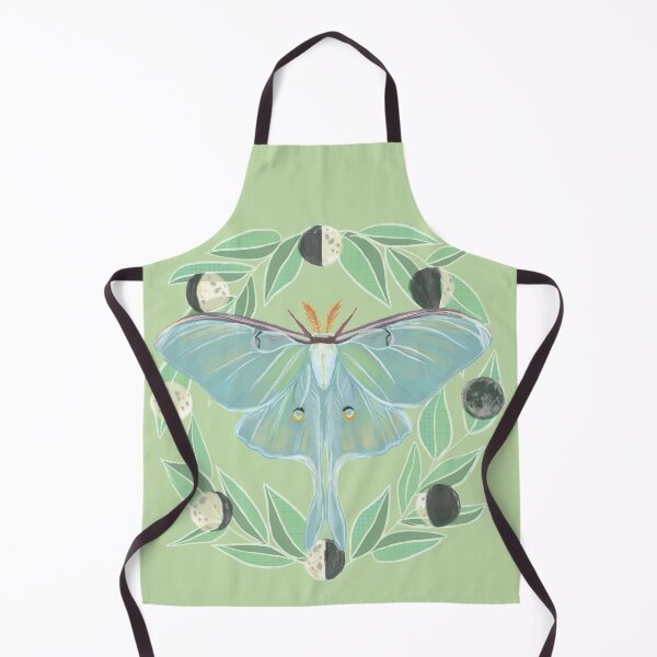 Item preview, Luna Moth with Moon Phases designed and sold by Katie Morris Art.