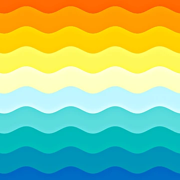 Artwork thumbnail, Colorful Waves Pattern by DesignCodeStore