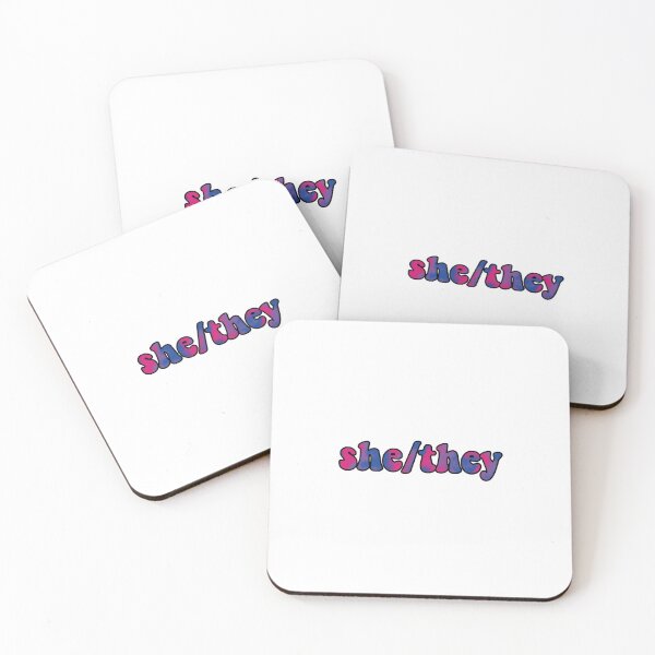 Item preview, she/they bi designed and sold by wordswithfonts.