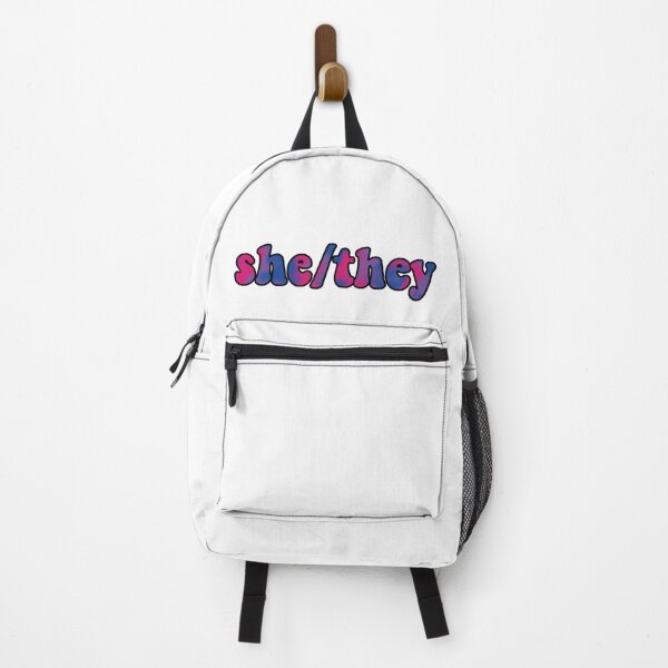 Item preview, she/they bi designed and sold by wordswithfonts.