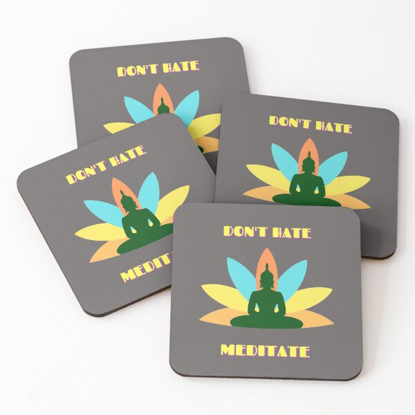 Item preview, Don't hate meditate designed and sold by Delicarte.
