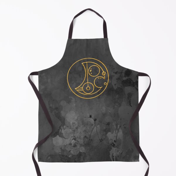 Artikelvorschau, Michael in Circular Time Lord in abgeschrägtem Gold auf Splotchy Grunge Black entworfen und verkauft von Darcy777.