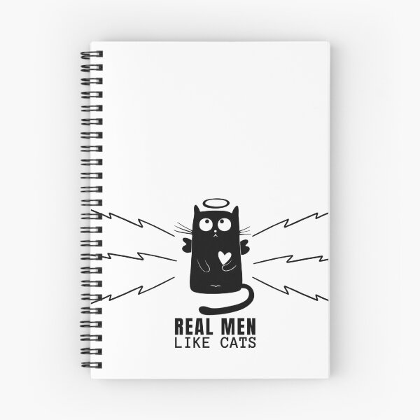 Item preview, Copy of Real Men like Cats, Husband ,Dad Gift ,love Funny Geek , Mens Womens Ladies Youth Kids Cat Kitten Meow,black and white designed and sold by Orgoss.