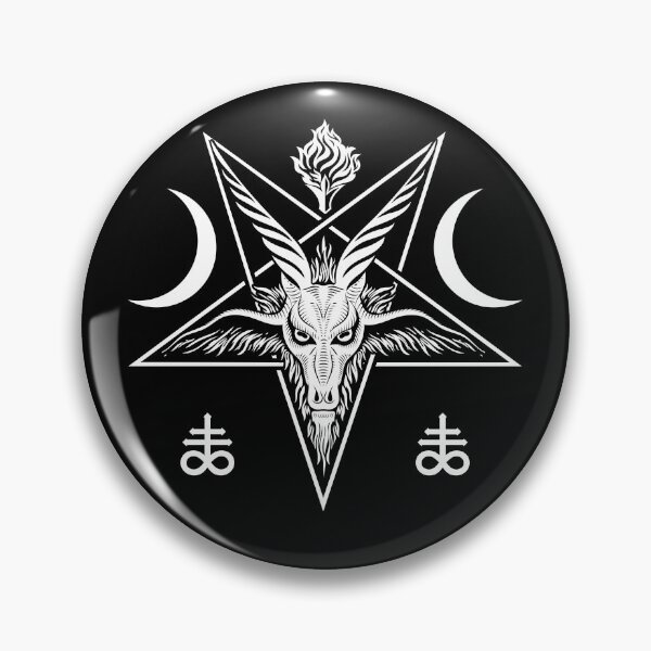 Item preview, Pentagram Baphomet Sigil Occult Satanic Goat Head Devil 666 designed and sold by enjoytheshirt.