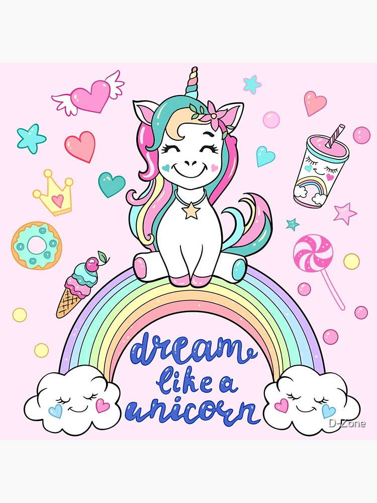 Dream Like a unicorn II cute | Sticker