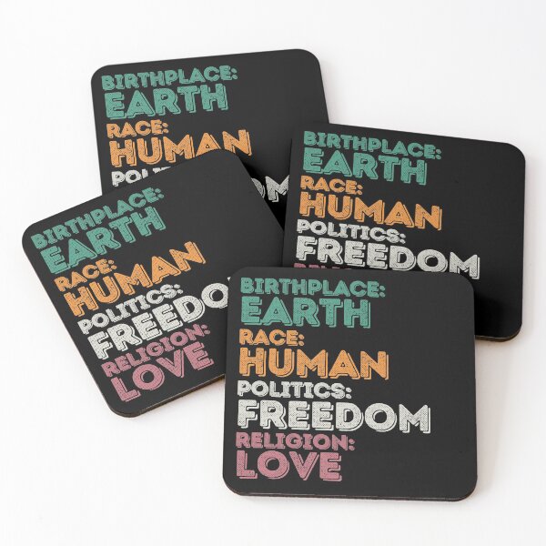 Item preview, Birthplace Earth, Race Human, Politics Freedom designed and sold by stuff-n-stuff.