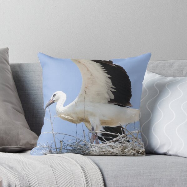 Item preview, White Stork Couple in their Nest designed and sold by Inimma.