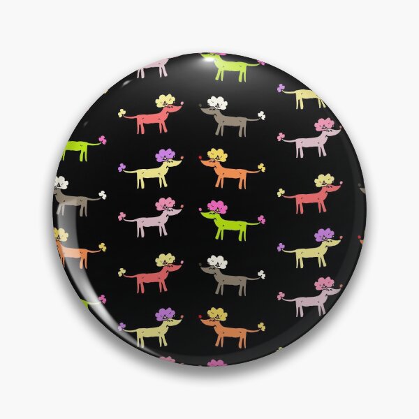 Item preview, Colorful Mini Poodles art designed and sold by Paperfly Studio.