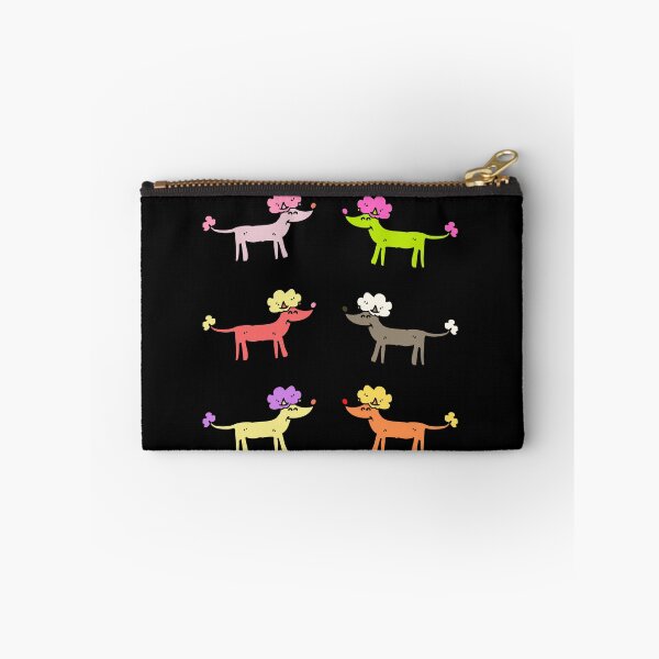 Item preview, Colorful Mini Poodles art designed and sold by Paperfly Studio.