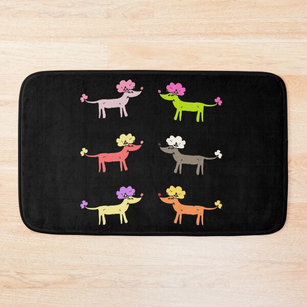 Item preview, Colorful Mini Poodles art designed and sold by Paperfly Studio.