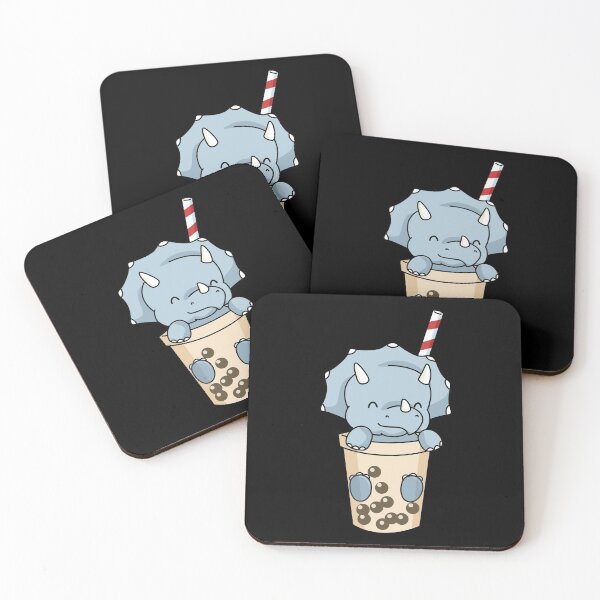 Item preview, Bubble Tea Gift Kids Triceratops Boba Dinosaur Bubble Tea designed and sold by DSWShirts.