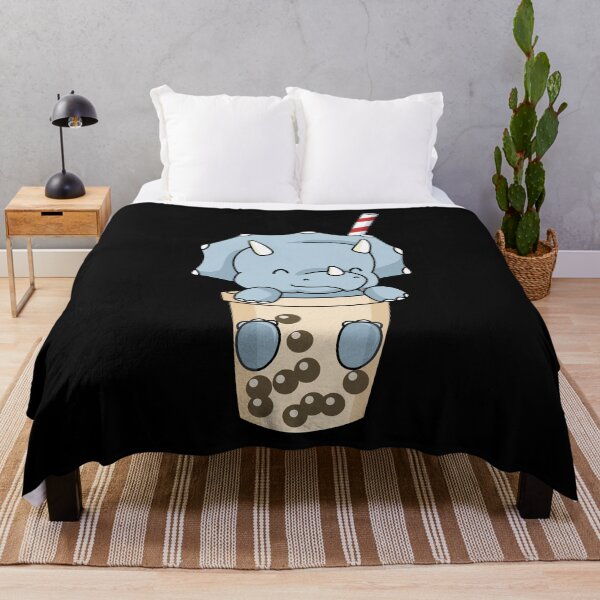 Item preview, Bubble Tea Gift Kids Triceratops Boba Dinosaur Bubble Tea designed and sold by DSWShirts.