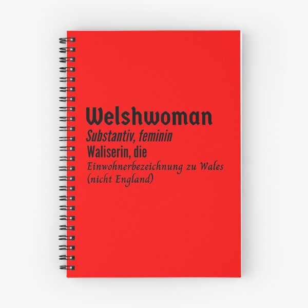 Artikelvorschau, Waliserin Waliserin Deutsch Definition entworfen und verkauft von Time4German.