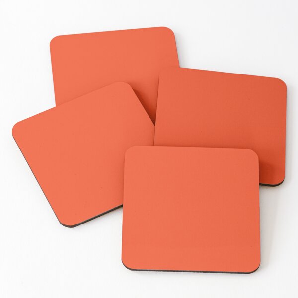 Item preview, Autumn Deep Coral Solid designed and sold by f2error.