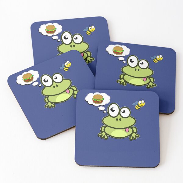 Item preview, Dreaming of An American Hamburger - Cute Funny Fairytale Frog designed and sold by Thingy72.