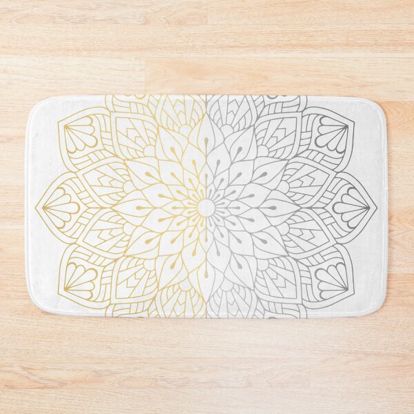 Item preview, Gold Silver Mandala Pattern Illustration designed and sold by Vic Torys ☆.