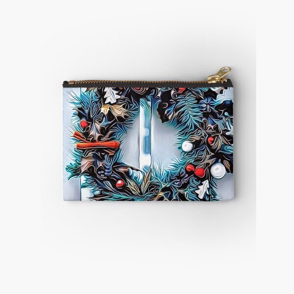 Item preview, Christmas Holiday Wreath Blue designed and sold by RitaMaye.