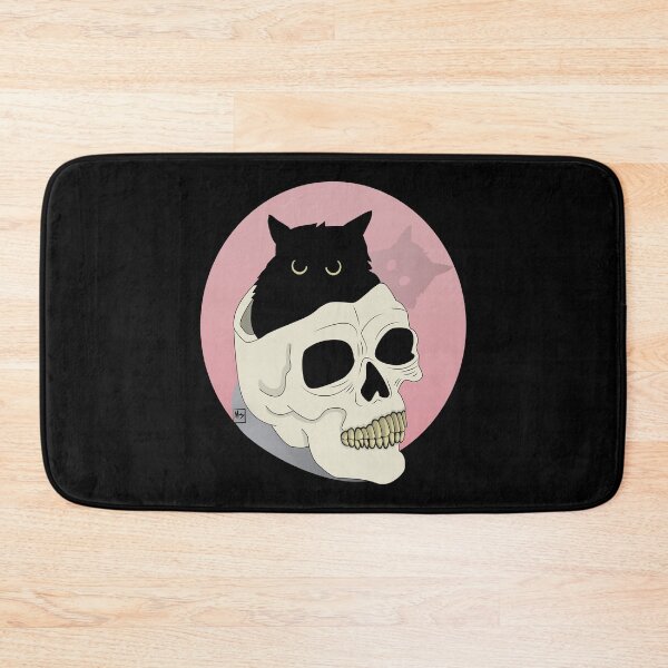 Item preview, Black Cat Inside Skull designed and sold by Poserbone.