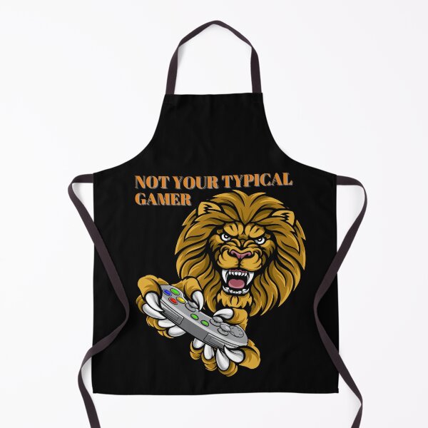 Item preview, Not Your TYPICAL GAMER Lion Design designed and sold by LevelUpMerch.