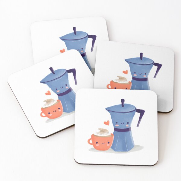 Item preview, Cute Coffee Couple designed and sold by origamishop.