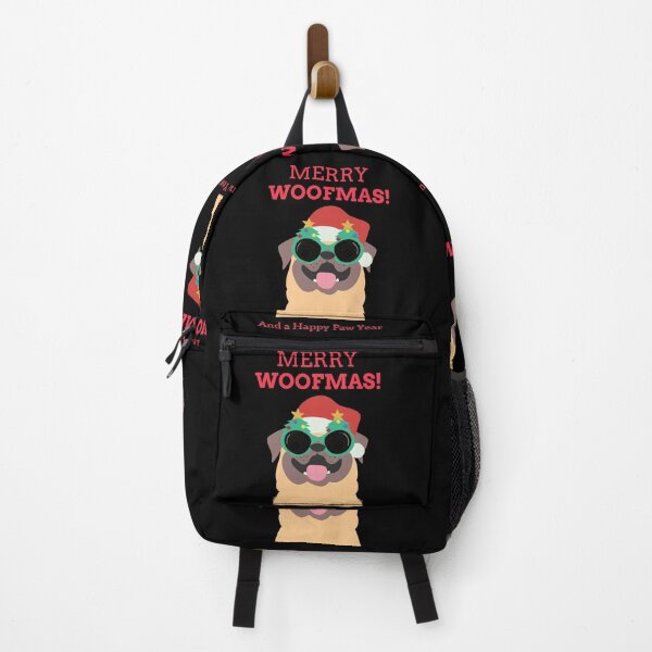 Item preview, Pug Merry Woofmas And A Happy Paw Year designed and sold by joabaj.