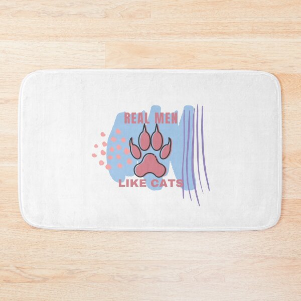 Item preview, Copy of Real Men like Cats, Husband ,Dad Gift ,love Funny Geek , Mens Womens Ladies Youth Kids Cat Kitten Meow,black and white designed and sold by Orgoss.
