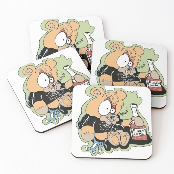 Item preview, cool teddybear cartoon illustration  designed and sold by toondesigns.