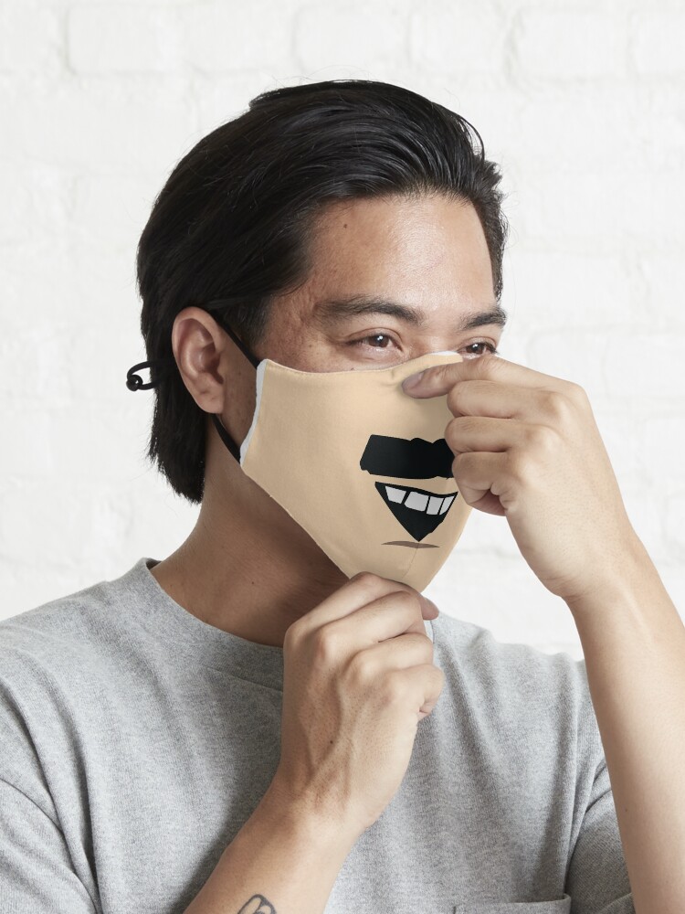 Funny Black Handlebar Mustache Premium Face Mask