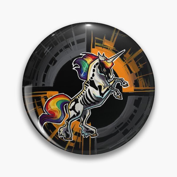 Item preview, Spooky Death Metal Unicorn designed and sold by Physanon.
