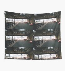 Scarborough Railway Platform 1980s Wall Tapestry
