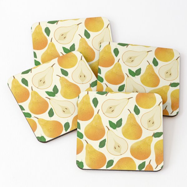 Item preview, Golden Pears Pattern designed and sold by tanyadraws.