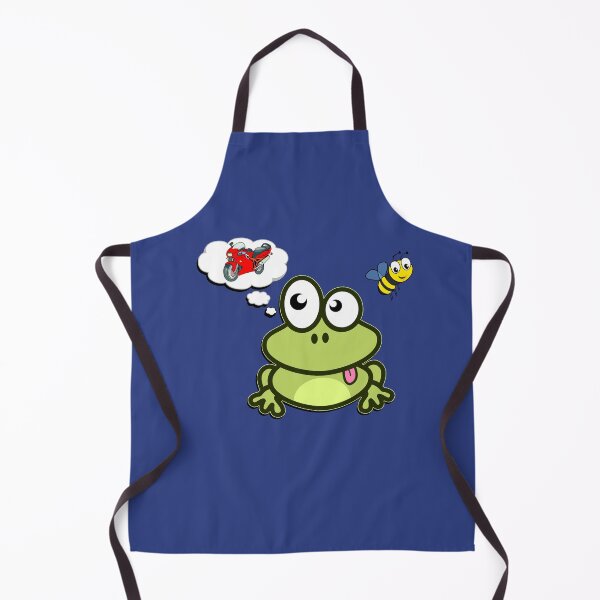 Item preview, Dreaming of A Motorbike - Cute Funny Fairytale Frog designed and sold by Thingy72.