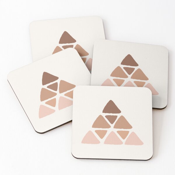 Item preview,   Simple Minimalist Boho Warm Toned Abstract Triangle Pyramide Design designed and sold by zedonee.