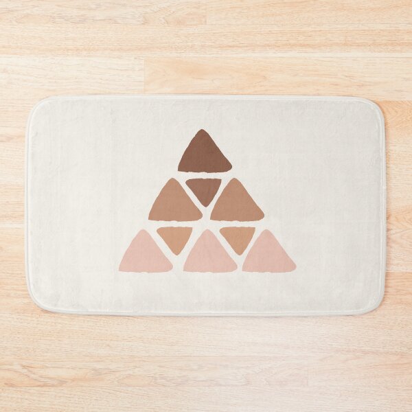 Item preview,   Simple Minimalist Boho Warm Toned Abstract Triangle Pyramide Design designed and sold by zedonee.