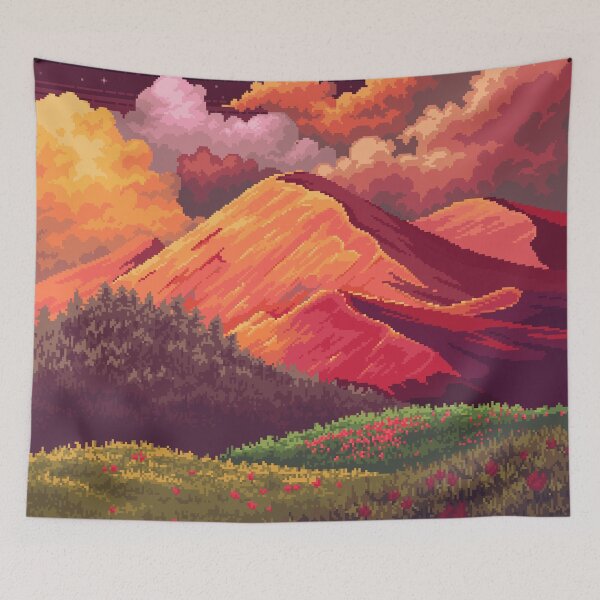 Item preview, Colorful mountain designed and sold by Erienstrf.
