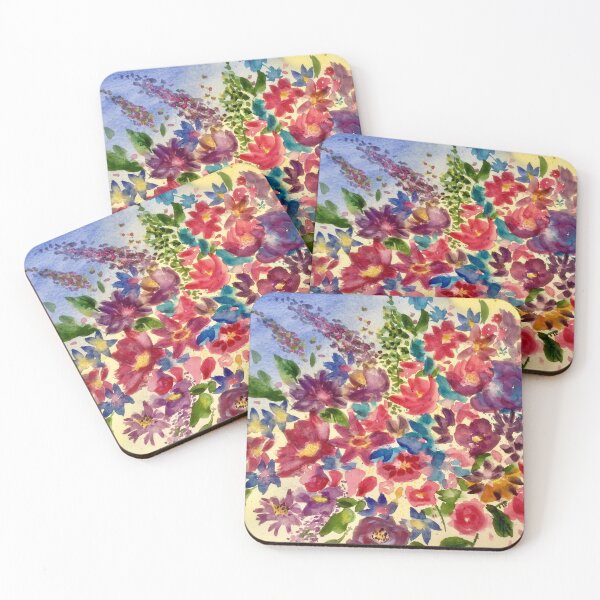 Item preview, “Floral Mania”. Vibrant Watercolours. designed and sold by Angela Haig-Harrison.