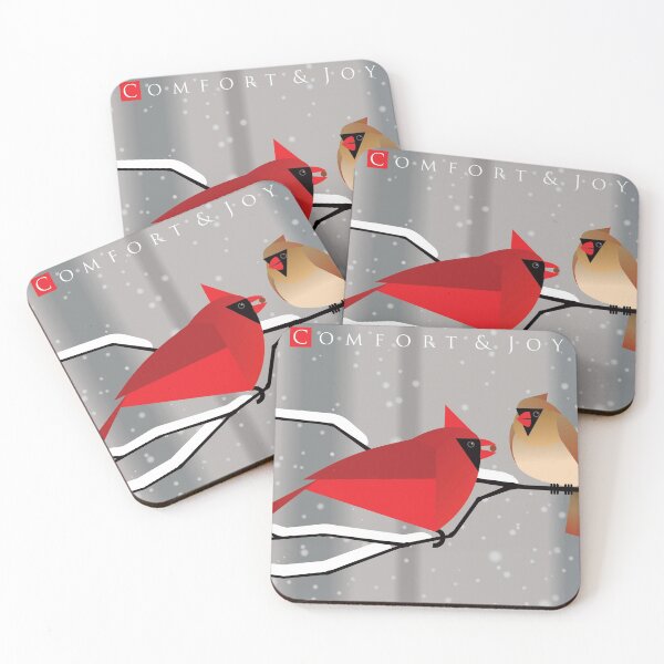 Item preview, Snowy Cardinals Christmas Card by Trevor Irvin designed and sold by TrevorIrvin.