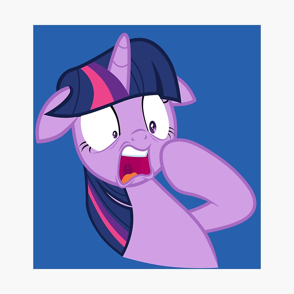 Twilight Sparkle gasping in horror