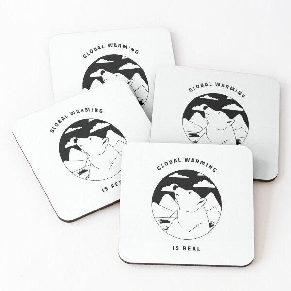Item preview, Global Warming is Real ( black and white) designed and sold by stepstogreen.