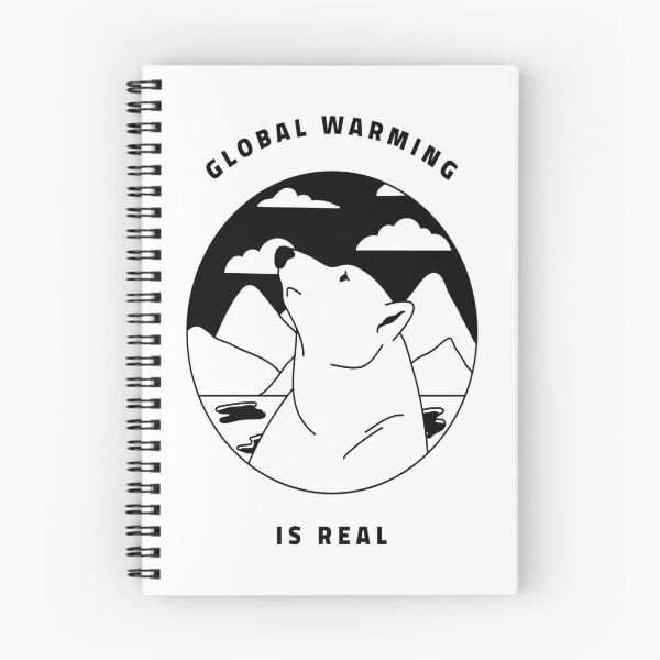 Item preview, Global Warming is Real ( black and white) designed and sold by stepstogreen.