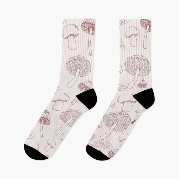 Item preview, Brown pink  mushroom pattern designed and sold by pumpqin.