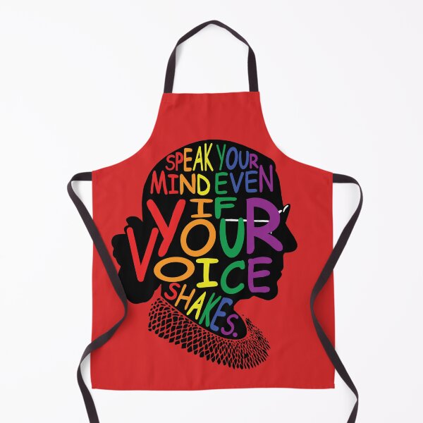 Item preview, Ruth Bader Ginsburg - Speak Your Mind Even If Your Voice Shakes - Pride Colors designed and sold by ZazasDesigns.