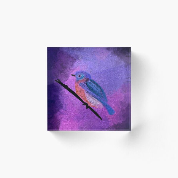 Blue Bird Acrylic Block