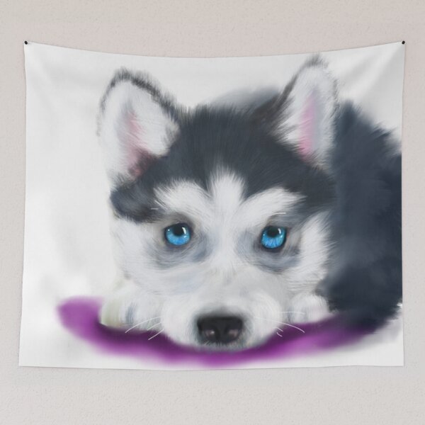 Item preview, HUSKY - husky puppy - beautiful eyes designed and sold by maggieDAS.