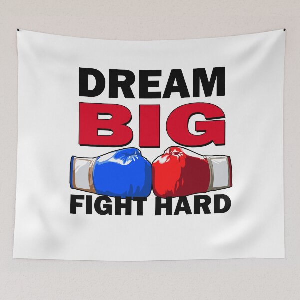 Item preview, Dream big fight hard! T-shirt, Sticker! designed and sold by Cristian Stefan.