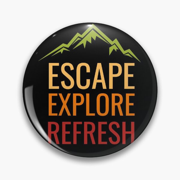 Item preview, Mountain graphic - Escape, Explore, Refresh (Autumn / Fall colours) designed and sold by JellyBeenzz.