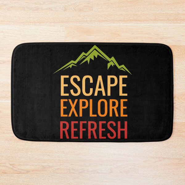 Item preview, Mountain graphic - Escape, Explore, Refresh (Autumn / Fall colours) designed and sold by JellyBeenzz.