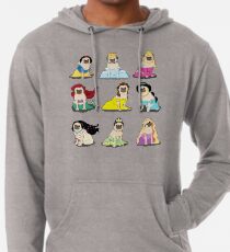Mops Prinzessinnen Version 2 Leichter Hoodie