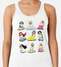 Mops Prinzessinnen Version 2 Racerback Tank Top